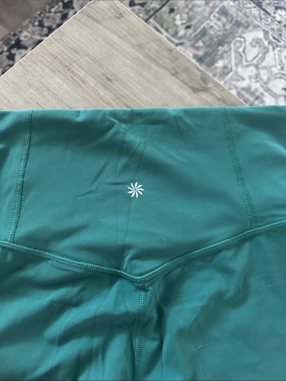 Athleta High-rise elation Teal Leggings 7/8 - Picture 6 of 6